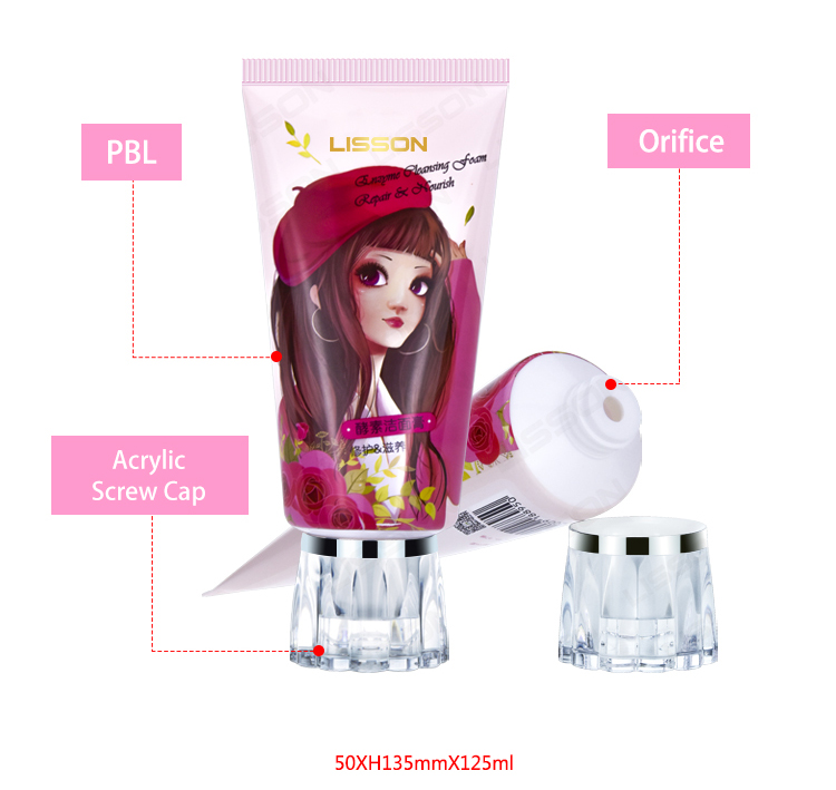 Plastic Cosmetic Tube for Body Lotion