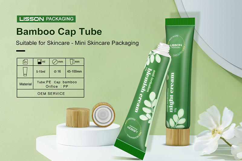 Tubo de tapa de bambú ecológico