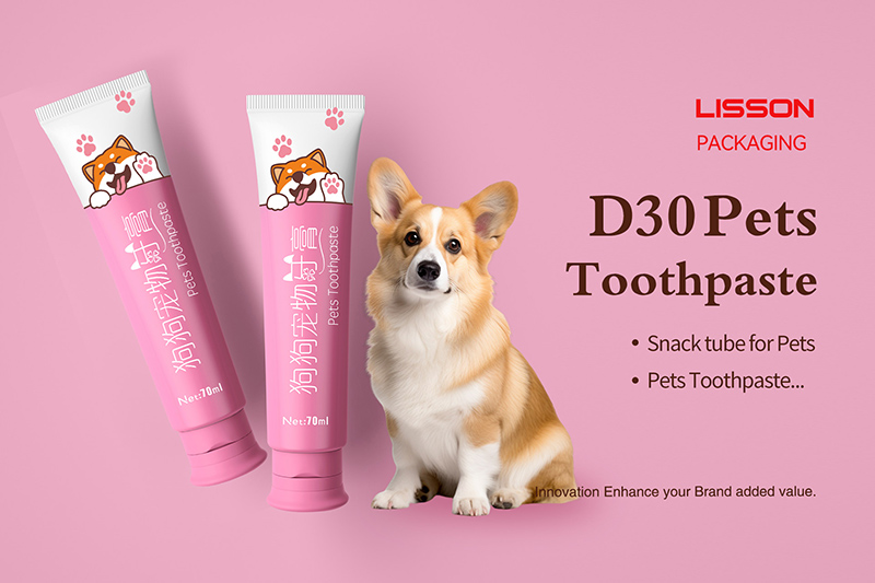 Envases de tubos de pasta de dientes para perros