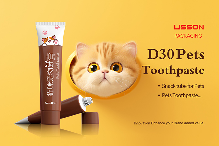Embalaje de tubo de pasta de dientes para mascotas de 70 g