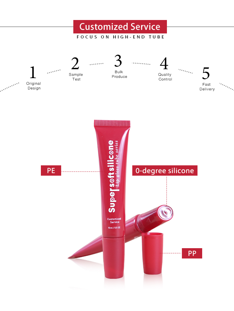 custom lip gloss tubes with logo