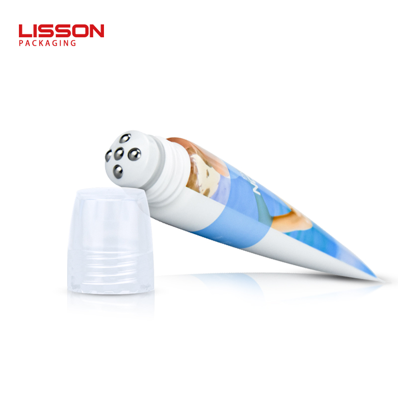 30mm 5 Metal Roller Ball Cosmetic Massage Tube with Pluggable Head