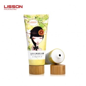 embalaje de tubo cosmético de bambú