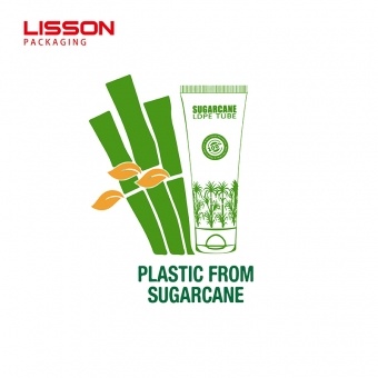 Embalaje cosmético verde sostenible de tubo de bioplástico de caña de azúcar personalizado