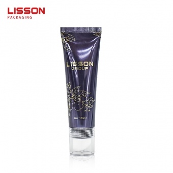 Tubo cosmético de plástico de 50 ml con aplicador de masaje cerámico