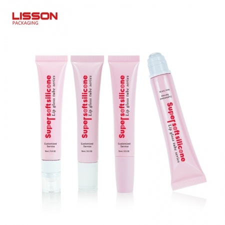 lip gloss tube with silicone applicator