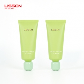 Tubo cosmético personalizado con tapa esférica