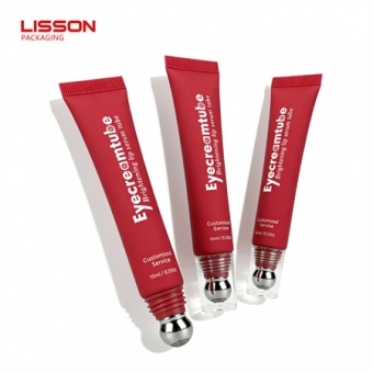 Crema de ojos con masajeador de bola en tubo