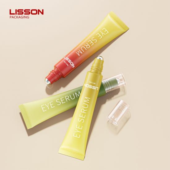 Tubo personalizado para sérum de ojos con aplicador de bola de acero