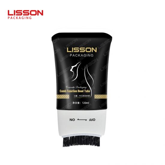 PE Cuidado del cabello y tubo de tinte para el cabello con aplicador de brocha