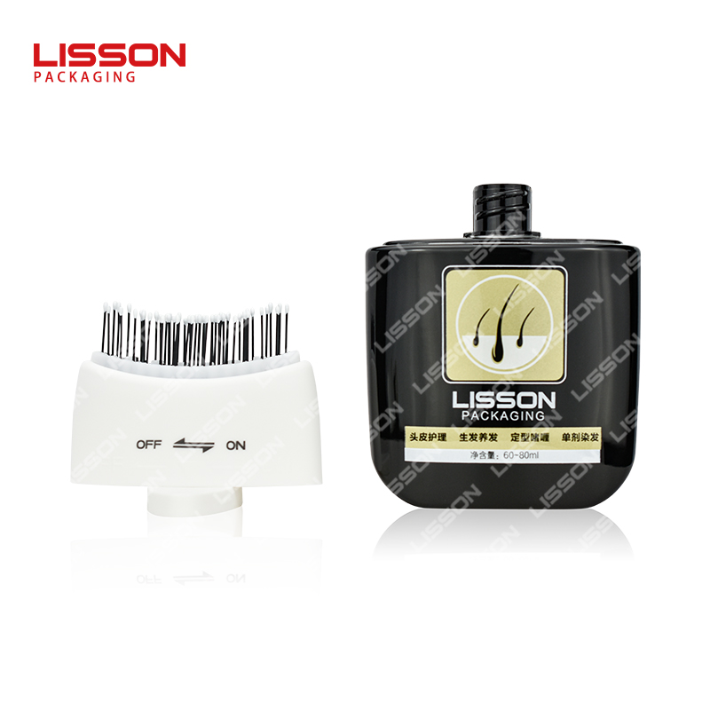 Scalp massage applicator bottle