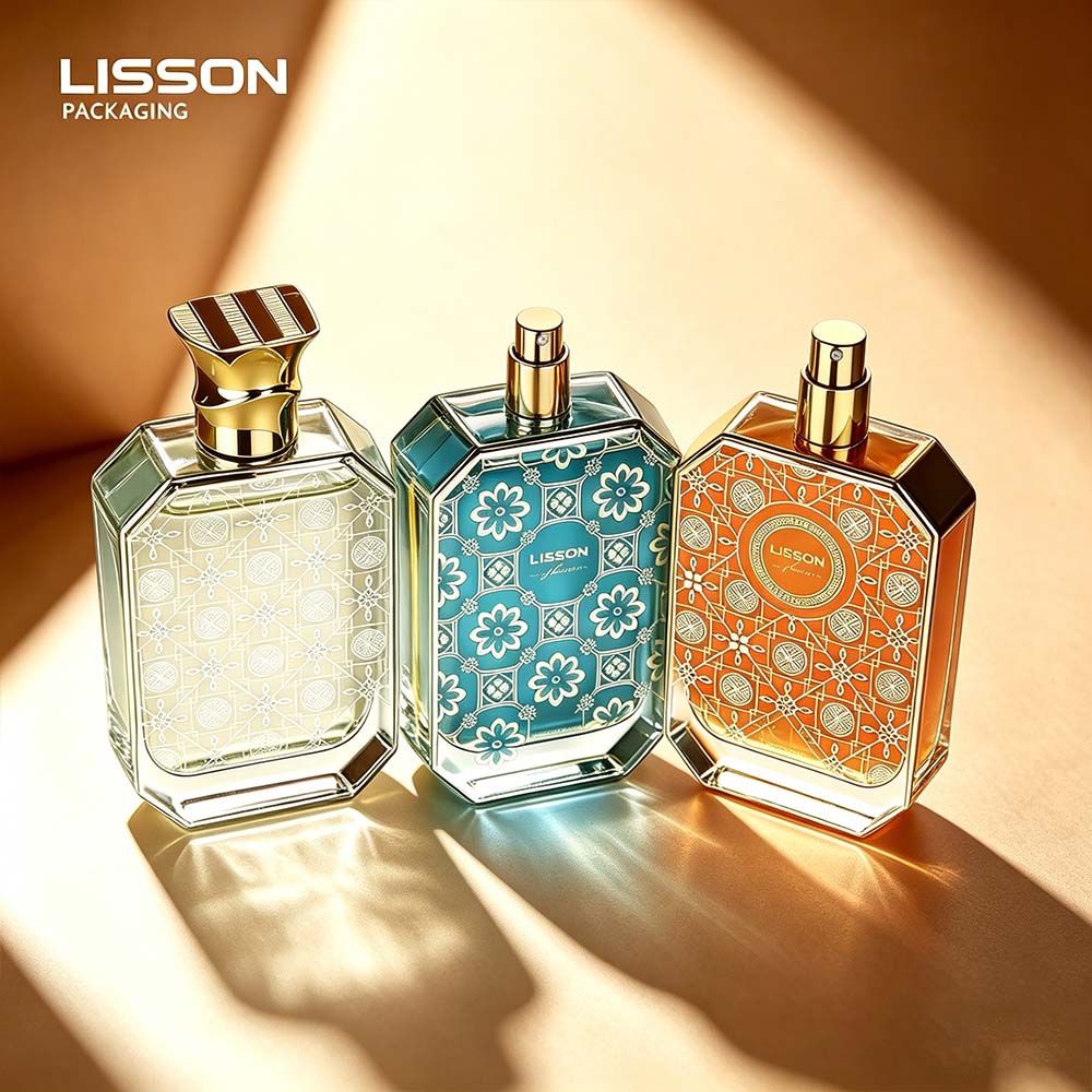 Patterned Perfume Packaging Bottle
