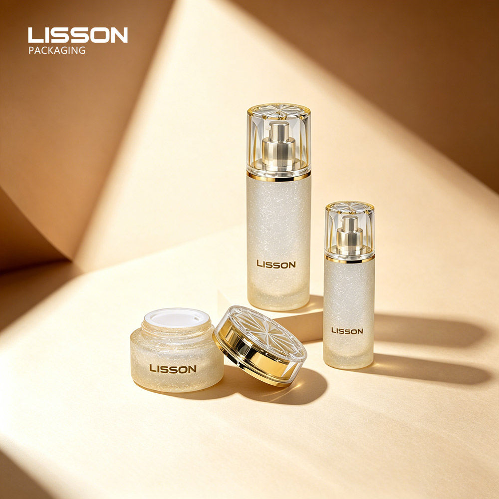 High end shimmery cosmetic packaging