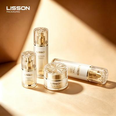Elegant acrylic skincare packaging set