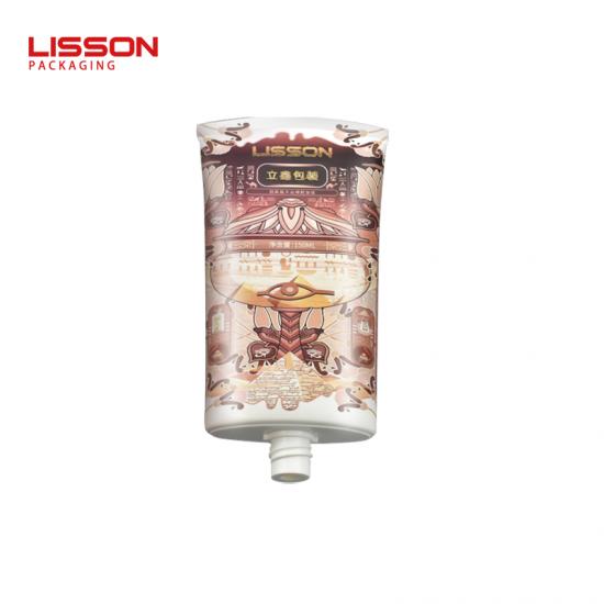 tubo cosmético plano exprimible de 50 mm con tapa superior de disco