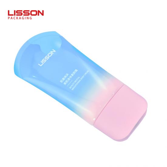 Tubo cosmético ABL ovalado de 50 mm con tapa superior de disco