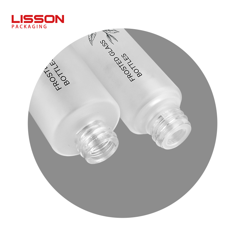 matte glass dropper bottle packaging