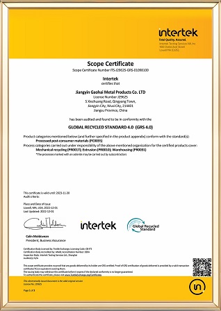 CERTIFICADO SC-GRS V.3.0