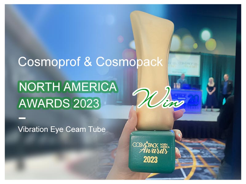 LISSON Vibrating Eye Cream Tube ganó el primer premio en los premios Cosmoprof & Cosmopack North America