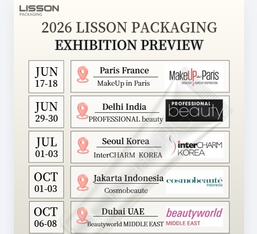 Gira mundial de exposiciones de Lisson Packaging 2026